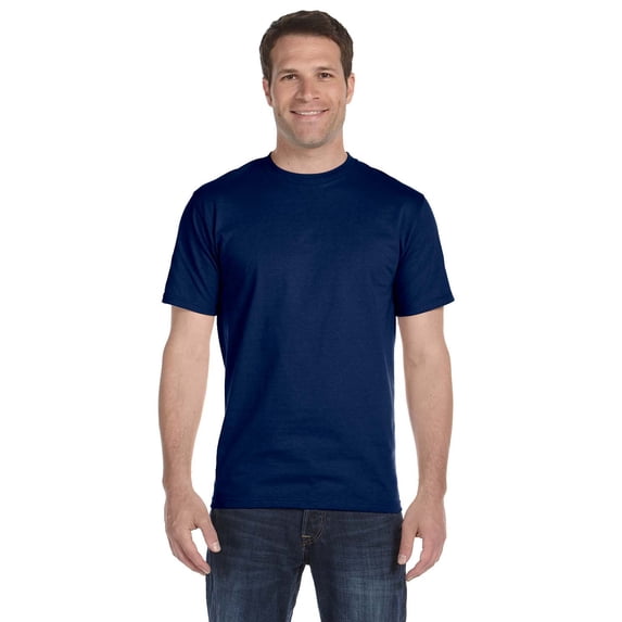 The Gildan Adult DryBlend 56 oz, 50/50 T-Shirt - NAVY - L