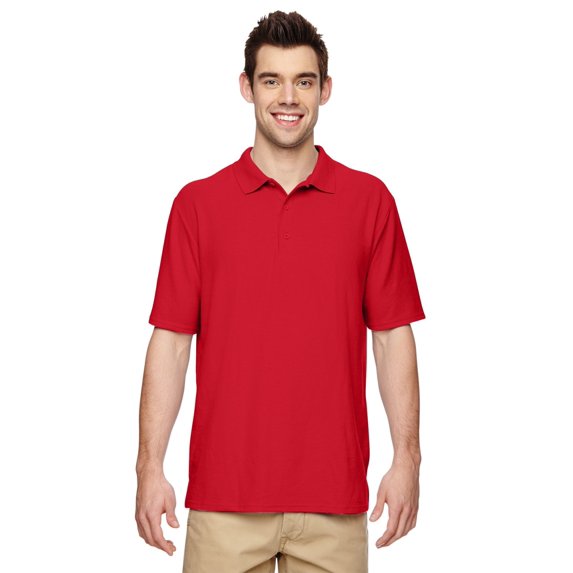 The Gildan Adult DryBlend 63 oz Double Piqué Polo Shirt - RED - 5XL