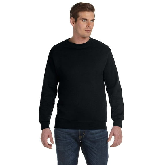 The Gildan Adult DryBlend 90 oz, 50/50 Fleece Crew - BLACK - 2XL