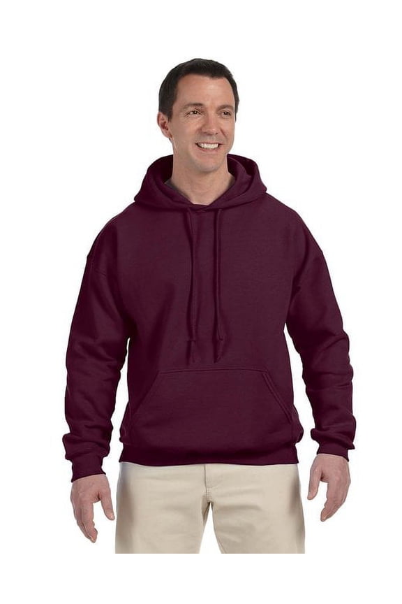 The Gildan Adult DryBlend 90 oz, 50/50 Hood - MAROON - L
