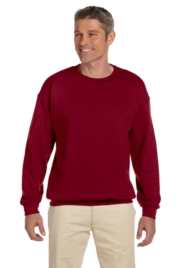 The Gildan Adult Heavy Blend 8 oz, 50/50 Fleece Crew - GARNET - 2XL