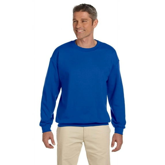 The Gildan Adult Heavy Blend 8 oz, 50/50 Fleece Crew - ROYAL - L