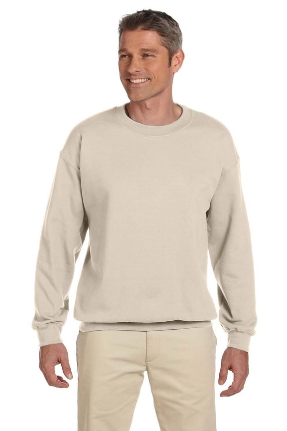 The Gildan Adult Heavy Blend 8 oz, 50/50 Fleece Crew - SAND - XL