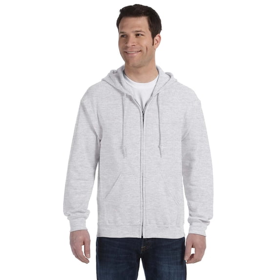 The Gildan Adult Heavy Blend 8 oz, 50/50 Full-Zip Hood - ASH - 4XL