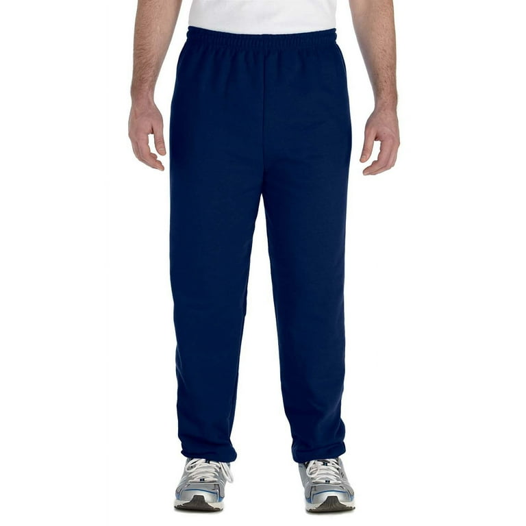 The Gildan Adult Heavy Blend 8 oz 50 50 Sweatpants NAVY L