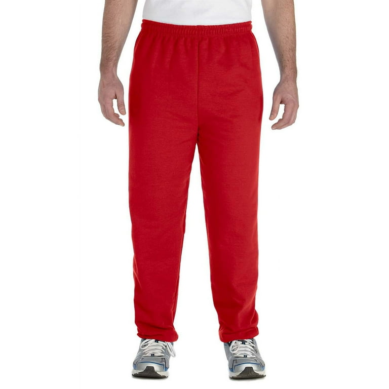 The Gildan Adult Heavy Blend 8 oz 50 50 Sweatpants RED XL