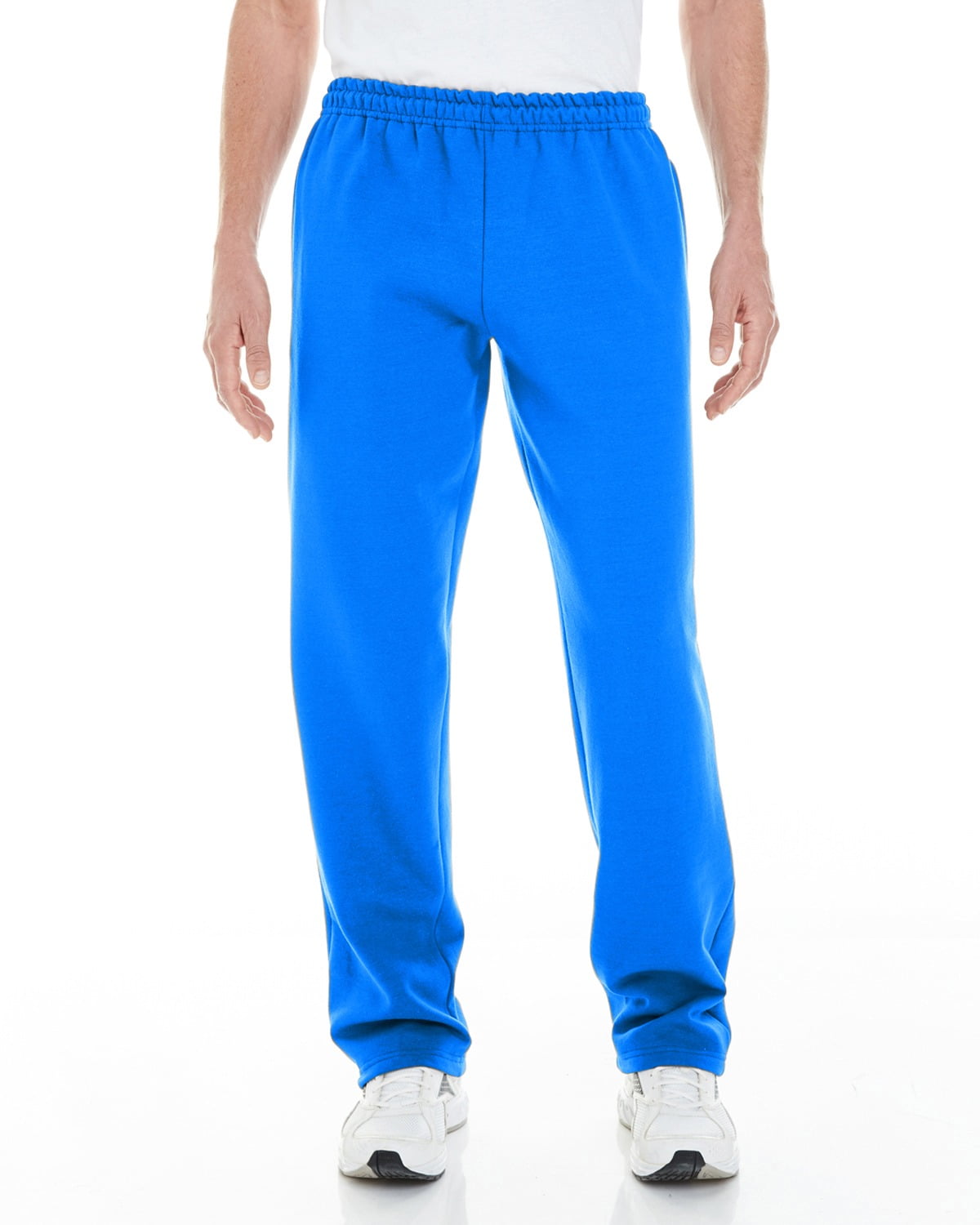The Gildan Adult Heavy Blend 8 oz Open-Bottom Sweatpants with Pockets ...