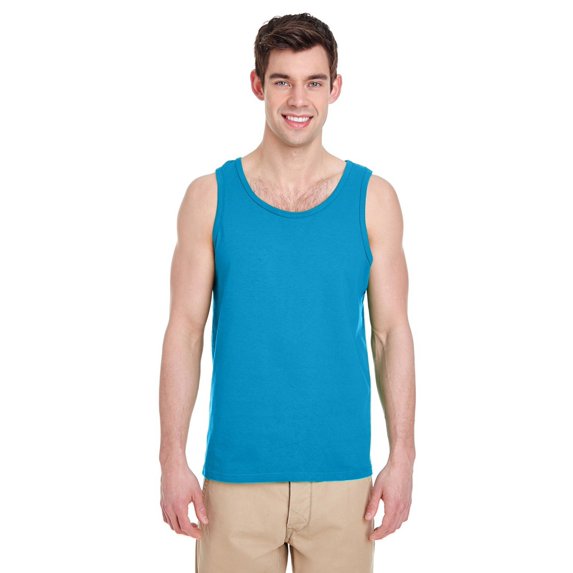 The Gildan Adult Heavy Cotton 53 oz Tank Top Top - SAPPHIRE - XS