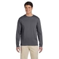 thumbnail image 1 of The Gildan Adult Softstyle 45 oz Long Sleeve T-Shirt - CHARCOAL - 2XL, 1 of 3