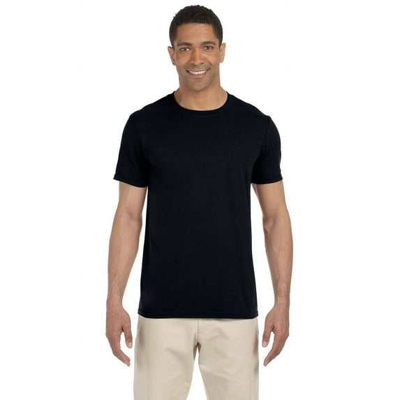 The Gildan Adult Softstyle 45 oz T-Shirt - BLACK - XS