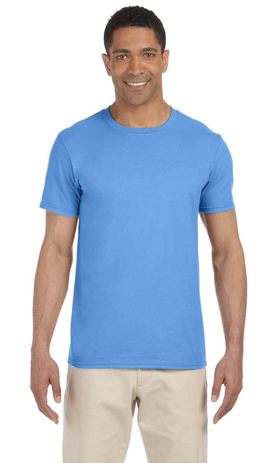Gildan Adult T-Shirt - Ice Grey, Cotton-Polyester Blend, Pull-On, Machine Washable
