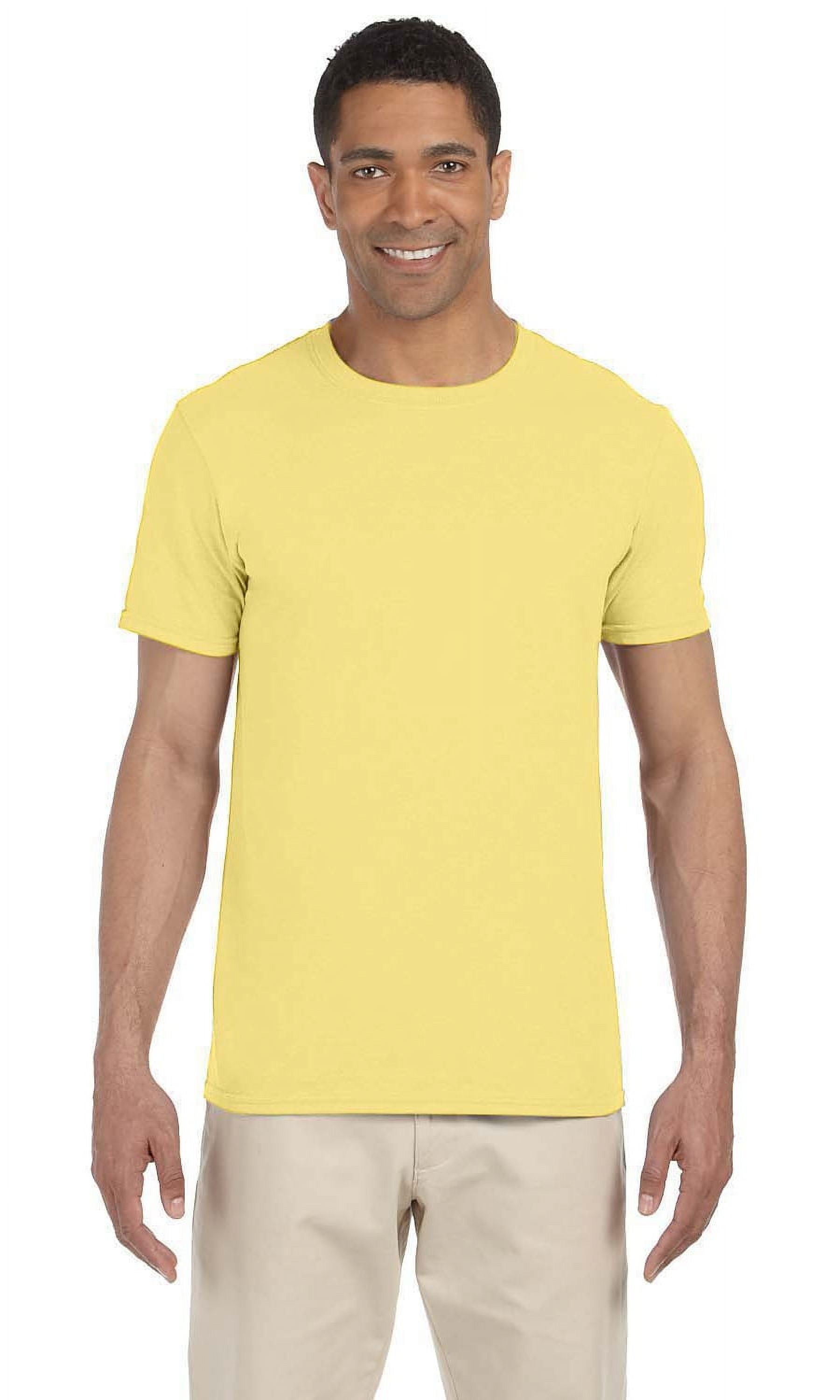 The Gildan Adult Softstyle 45 oz T-Shirt - CORNSILK - S - Walmart.com