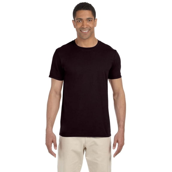 The Gildan Adult Softstyle 45 oz T-Shirt - DARK CHOCOLATE - S