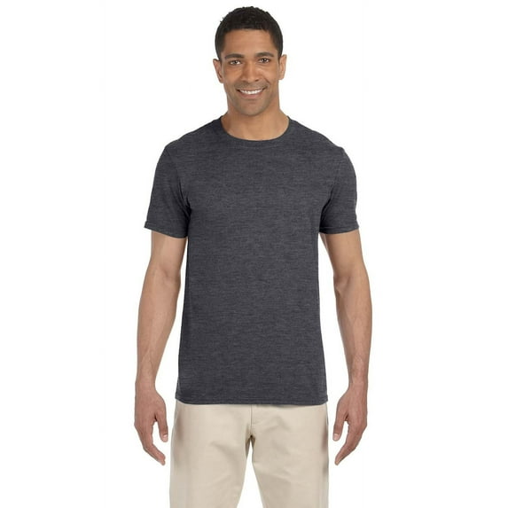 The Gildan Adult Softstyle 45 oz T-Shirt - DARK HEATHER - XS