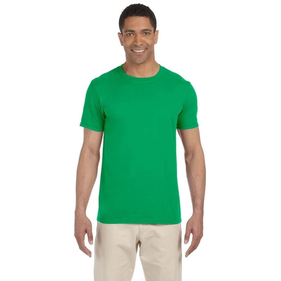 The Gildan Adult Softstyle 45 oz T-Shirt - IRISH GREEN - L