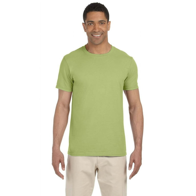 The Gildan Adult Softstyle 45 oz T-Shirt - Kiwi - M, Men's, Size: Medium, Green