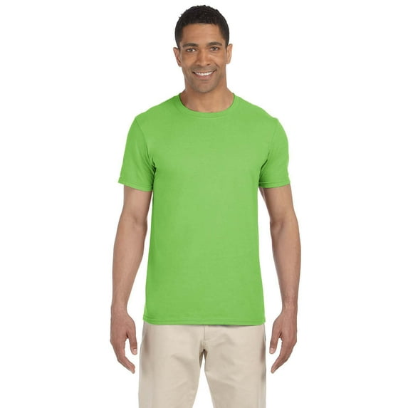 The Gildan Adult Softstyle 45 oz T-Shirt - LIME - M