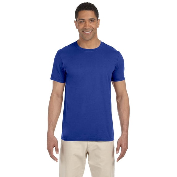 The Gildan Adult Softstyle 45 oz T-Shirt - ROYAL - L