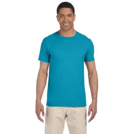 The Gildan Adult Softstyle 45 oz T-Shirt - TROPICAL BLUE - L