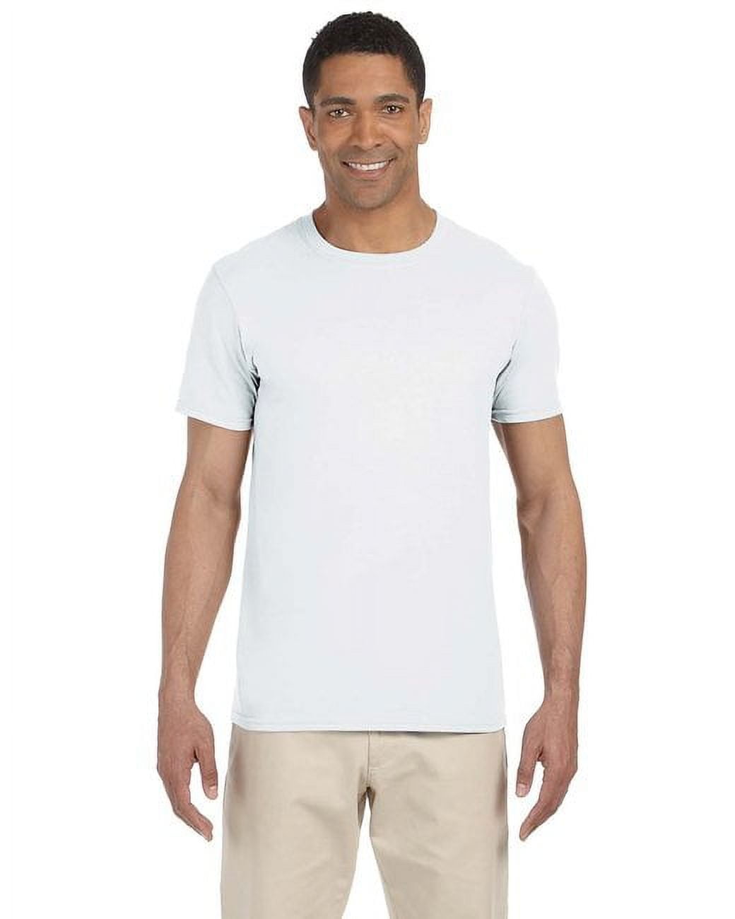 The Gildan Adult Softstyle 45 oz T-Shirt - WHITE - XS The Gildan Adult Softstyle 45 oz T-Shirt - WHITE - XS