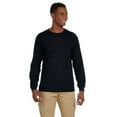 thumbnail image 1 of The Gildan Adult Ultra Cotton 6 oz Long Sleeve Pocket T-Shirt - BLACK - M, 1 of 4
