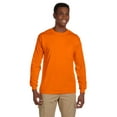 thumbnail image 1 of The Gildan Adult Ultra Cotton 6 oz Long Sleeve Pocket T-Shirt - SAFETY ORANGE - 4XL, 1 of 4