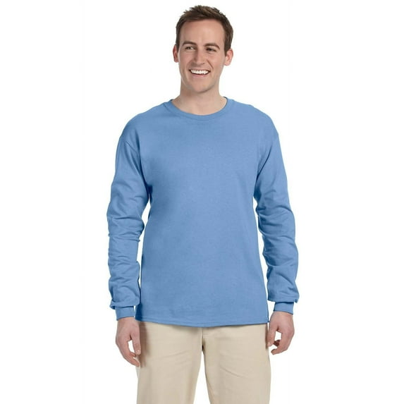 The Gildan Adult Ultra Cotton 6 oz Long Sleeve T-Shirt - CAROLINA BLUE - 3XL
