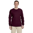 thumbnail image 1 of The Gildan Adult Ultra Cotton 6 oz Long Sleeve T-Shirt - MAROON - XL, 1 of 4