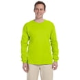 thumbnail image 1 of The Gildan Adult Ultra Cotton 6 oz Long Sleeve T-Shirt - SAFETY GREEN - S, 1 of 4