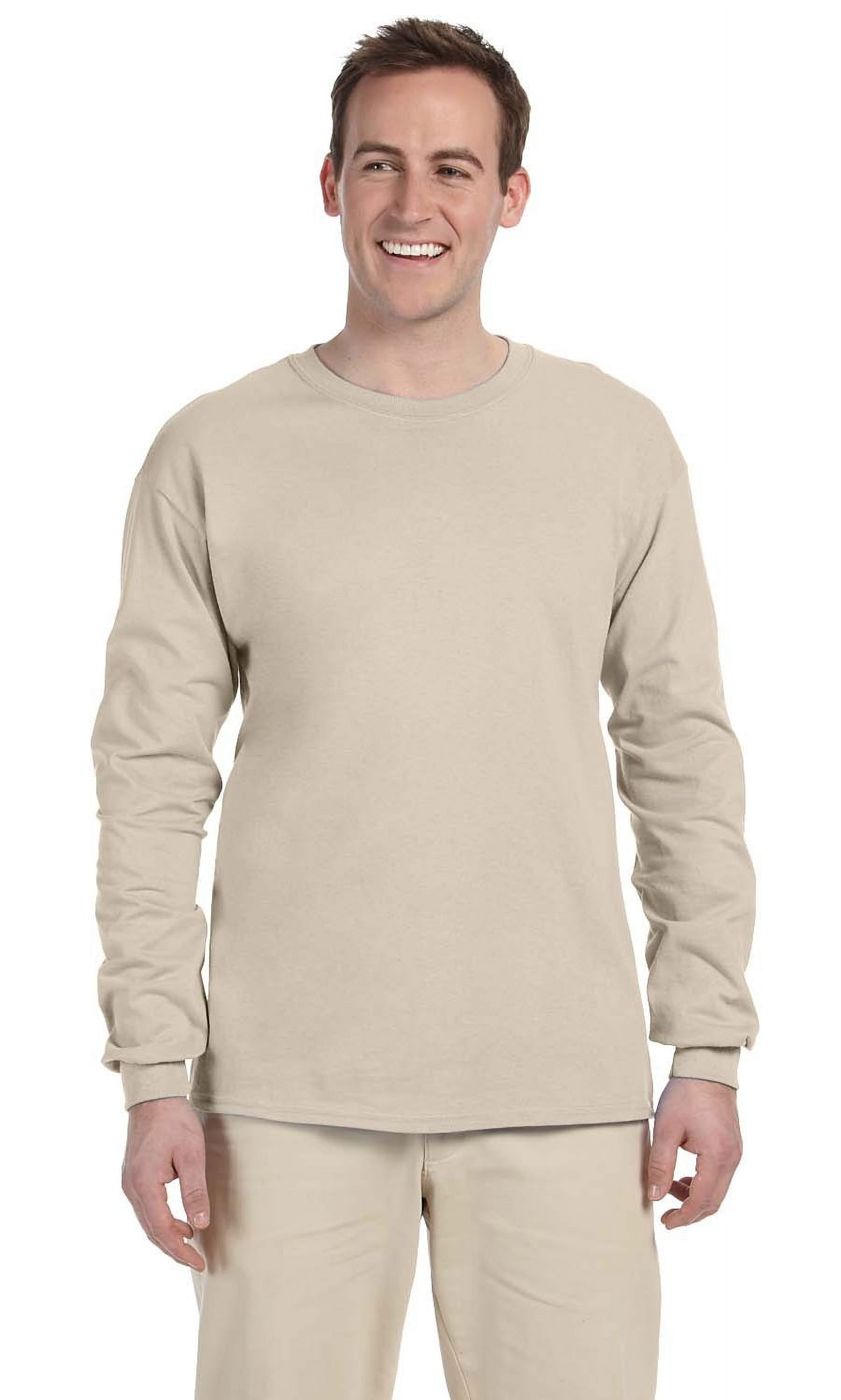 Gildan Ultra Cotton – 2 Maglie A Maniche Lunghe Uomo, Confezione Da 2, Colori Oro E Rosso, Taglia X-Large