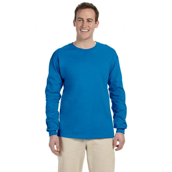 The Gildan Adult Ultra Cotton 6 oz Long Sleeve T-Shirt - SAPPHIRE - 2XL