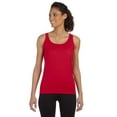 thumbnail image 1 of GILDAN G642L LADIES' SOFTSTYLE 4.5 OZ. FITTED TANK, Cherry Red, M, 1 of 6