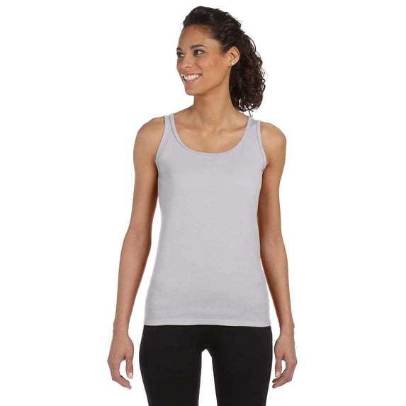 The Gildan Softstyle 45 oz Fitted Tank Top - SPORT GREY - 2XL