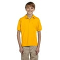 thumbnail image 1 of The Gildan Youth 6 oz, 50/50 Jersey Polo Shirt - GOLD - XL, 1 of 4