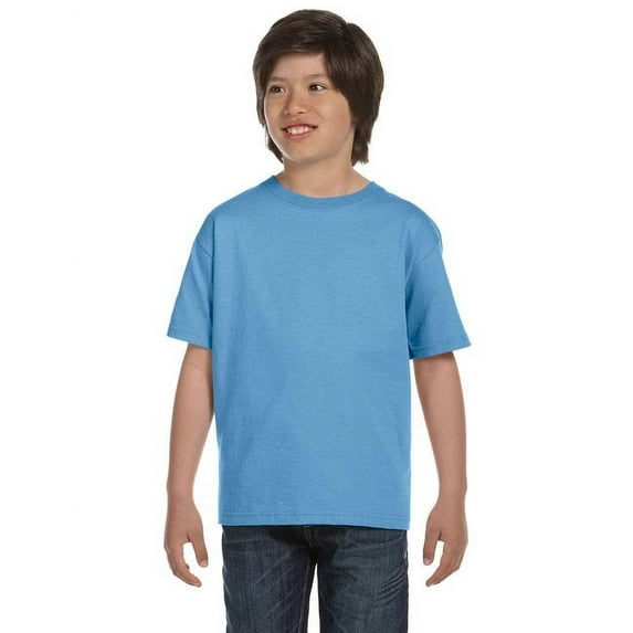 The Gildan Youth DryBlend 56 oz, 50/50 T-Shirt - CAROLINA BLUE - S