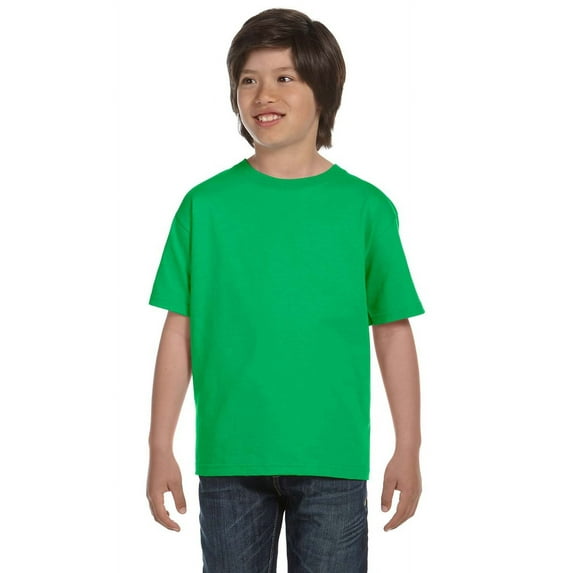 The Gildan Youth DryBlend 56 oz, 50/50 T-Shirt - ELECTRIC GREEN - L