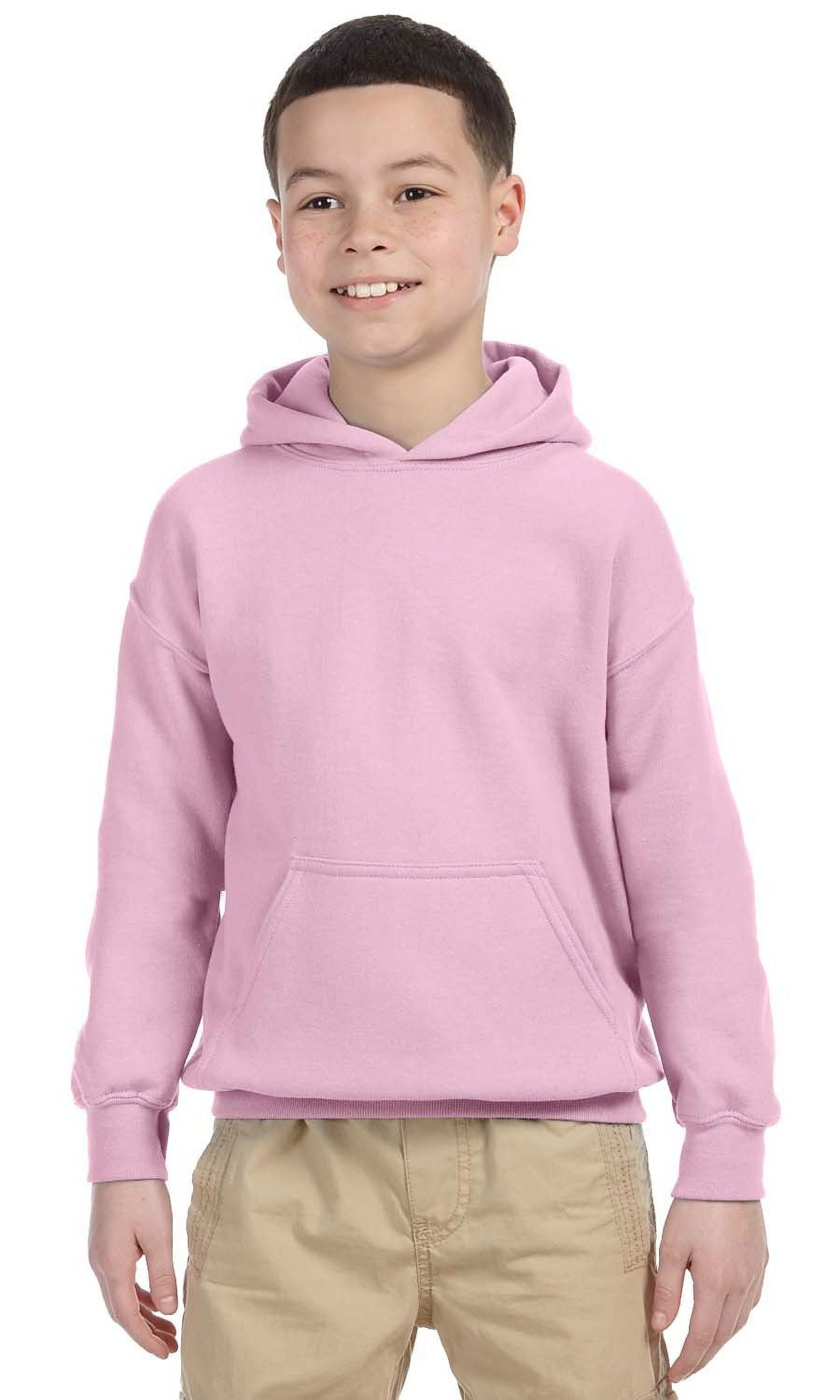 The Gildan Youth Heavy Blend 8 oz 50 50 Hood LIGHT PINK S Walmart