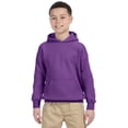 thumbnail image 1 of The Gildan Youth Heavy Blend 8 oz, 50/50 Hood - PURPLE - L, 1 of 2