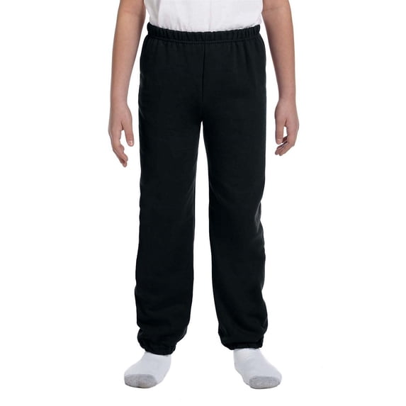Gildan Heavy Blend Youth Sweatpants , G182B , Black , X-Large