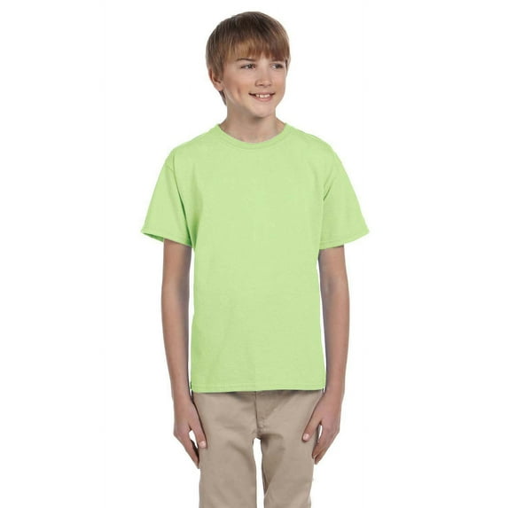 The Gildan Youth Ultra Cotton 6 oz T-Shirt - MINT GREEN - XS