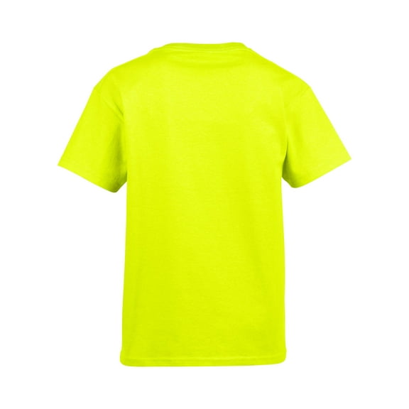 The Gildan Youth Ultra Cotton 6 oz T-Shirt - SAFETY GREEN - S