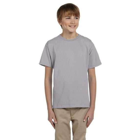 The Gildan Youth Ultra Cotton 6 oz T-Shirt - SPORT GREY - XS