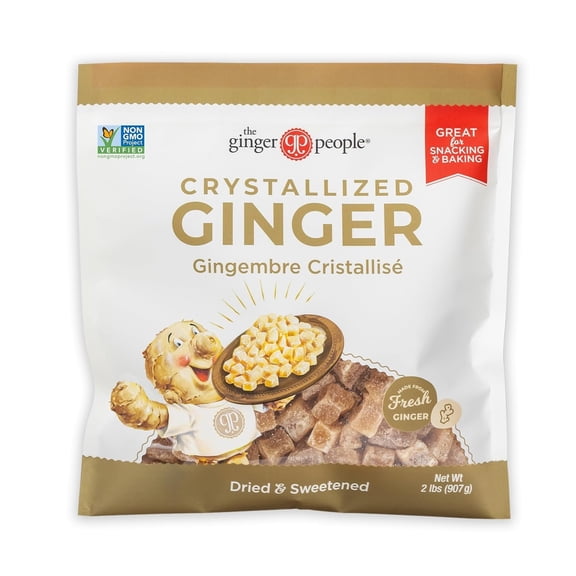 The Ginger People Crystallized Ginger 2lb Bag, Pack of 1