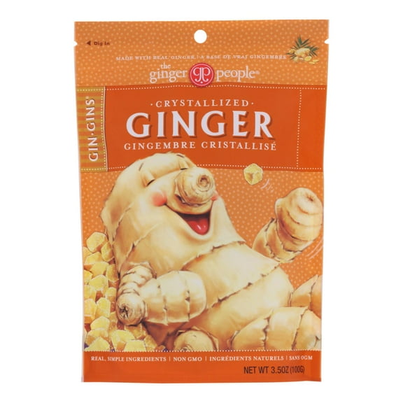 The Ginger People Crystallized Ginger Hard Candy, 3.5 Oz Pack Of 12