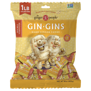 The Ginger People® GIN GINS® Double Strength Hard Ginger Candy - 1lb - Pack of 1