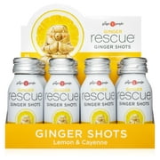 The Ginger People® Lemon & Cayenne Ginger Rescue Shots – Immunity Boosting, Caffeine Free Energy, Digestive Heath Drink, 2 Fl Oz (Pack of 12)