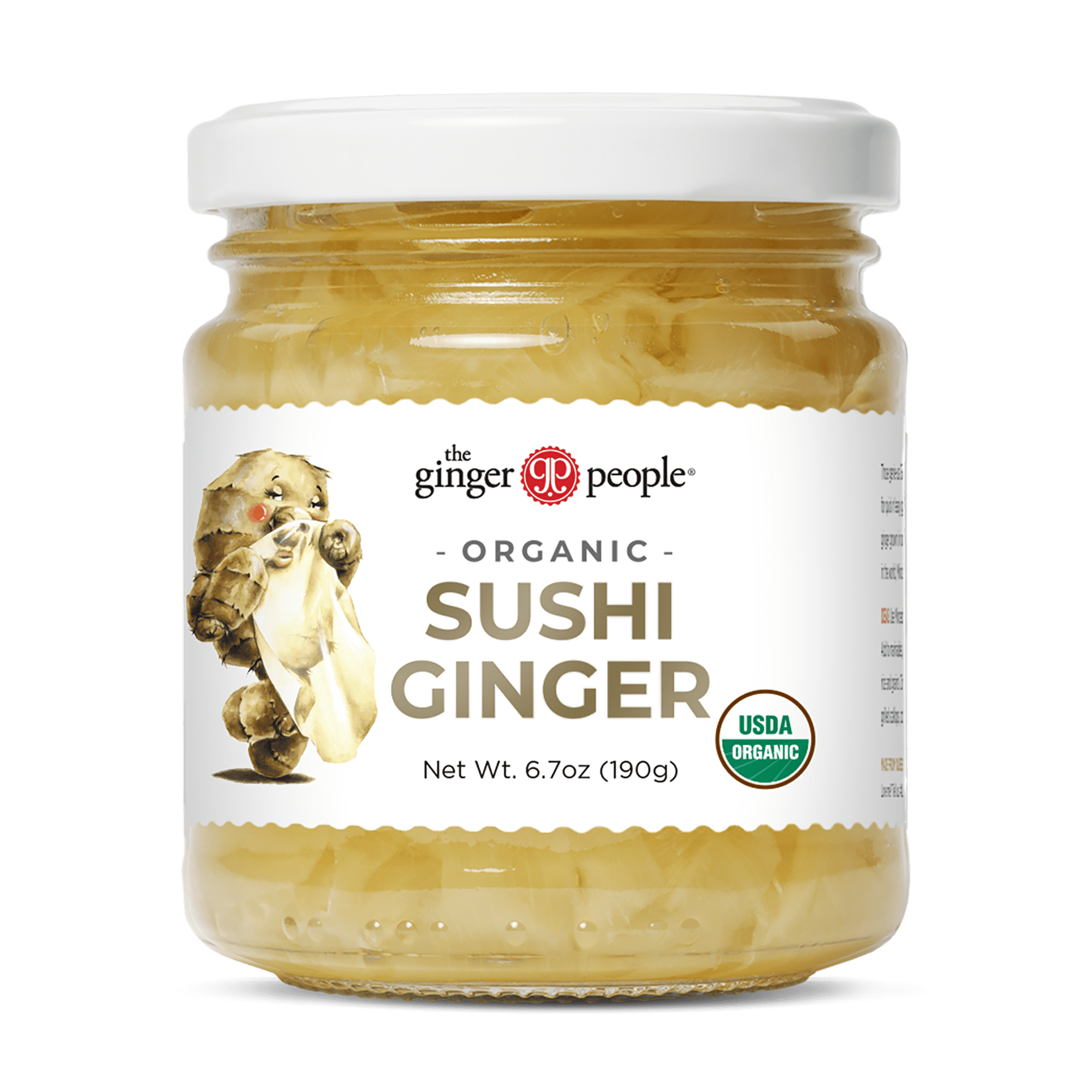 The Ginger People Organic Pickled Sushi Ginger, 6.7 oz.