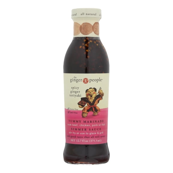 The Ginger People Spicy Sauce - Teriyaki - Case of 12 - 12.7 Fl oz.