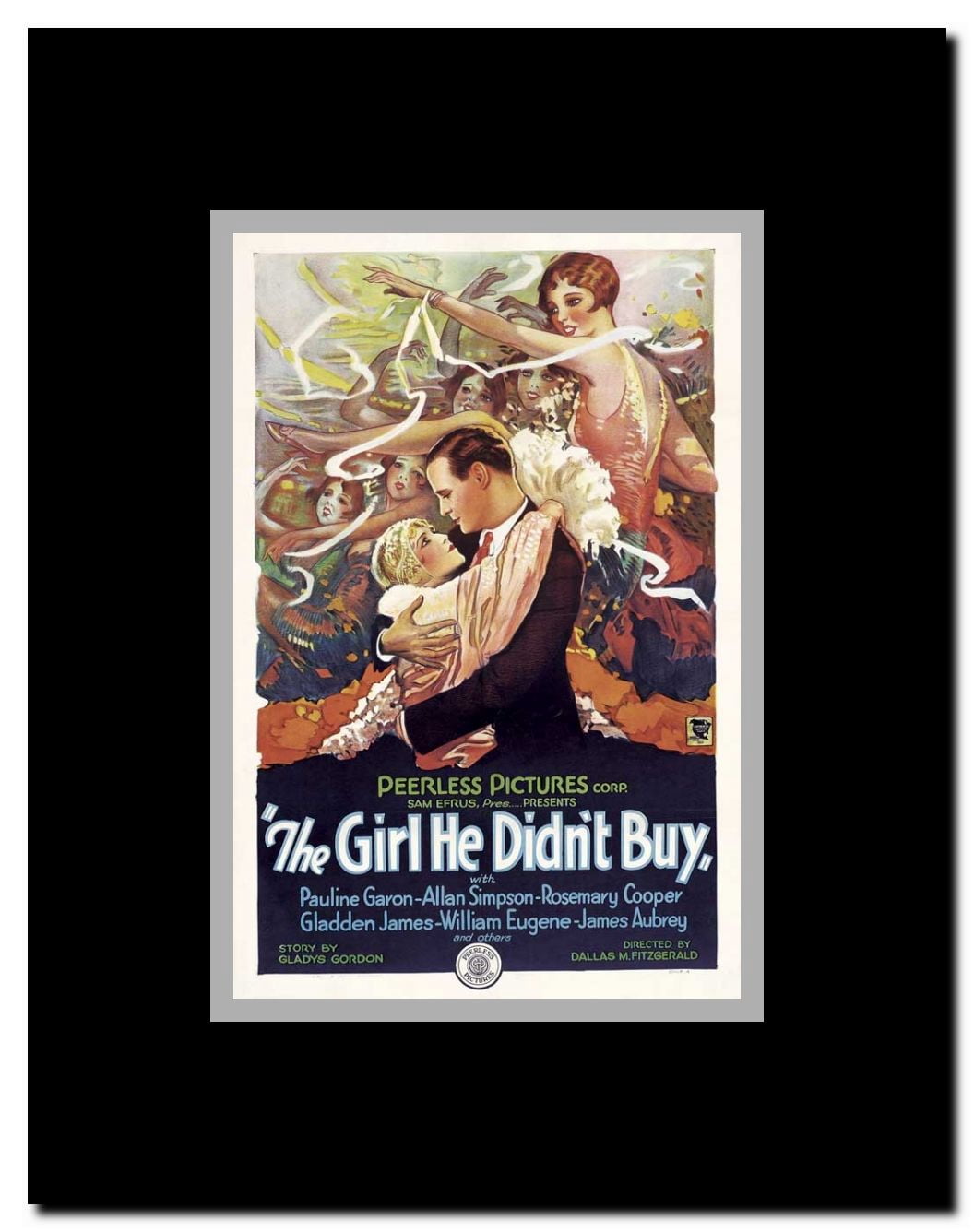 The Girl He Didn't Buy Framed Movie Poster
