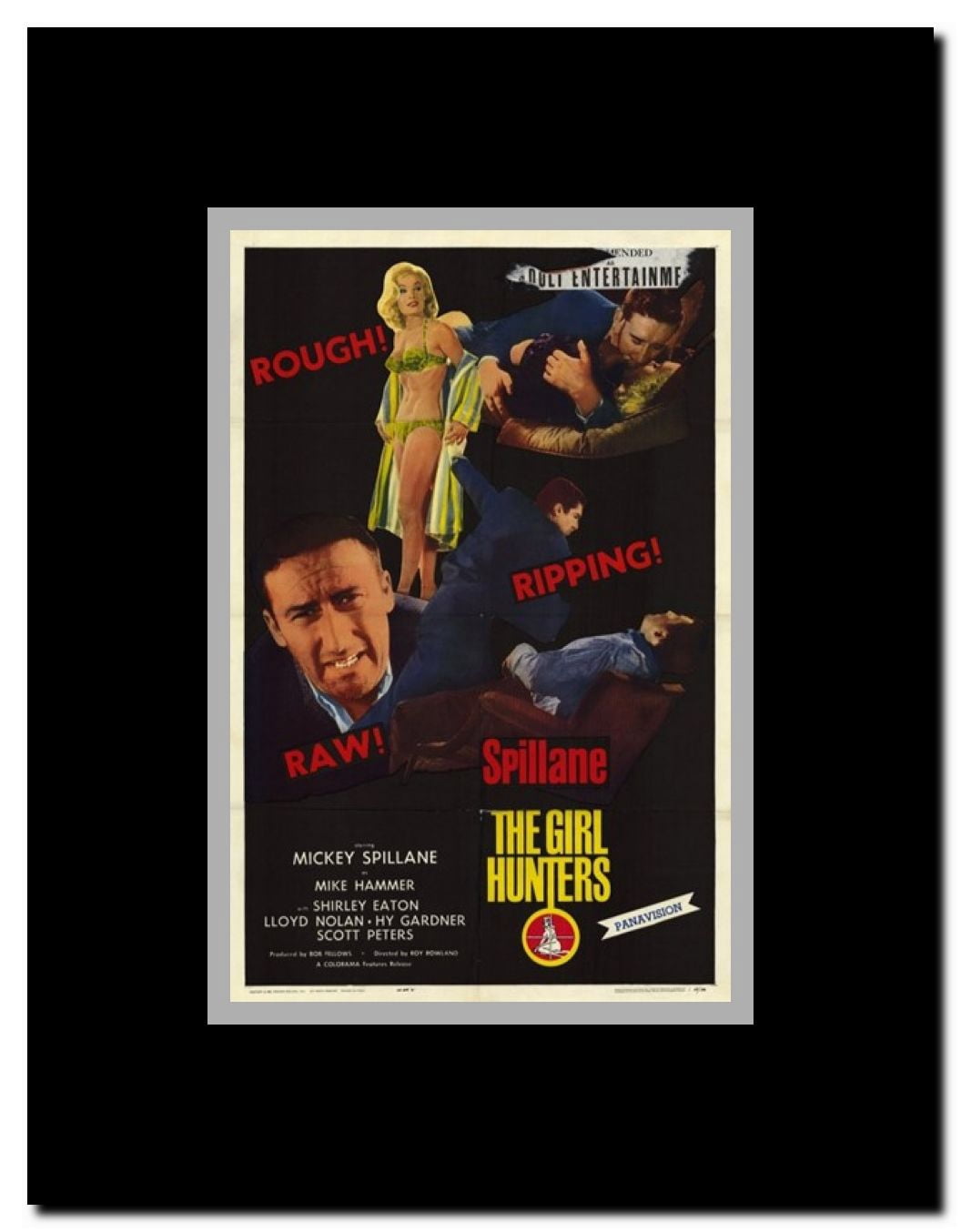 The Girl Hunters Framed Movie Poster